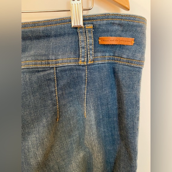 A+ ANTHROPOLOGIE Pilcro High-Rise Cropped Flare Self Belt Jeans - Plus Size 18W - Picture 10 of 15